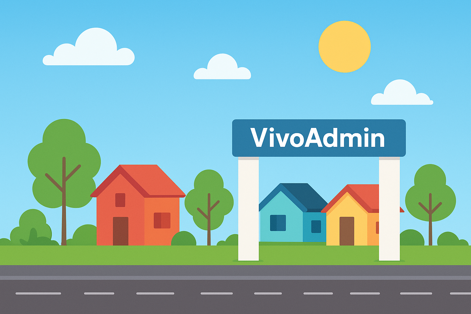 Interfaz del software VivoAdmin para residentes